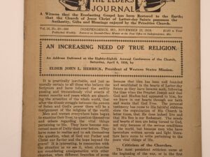 Liahona Vol. 16 No. 20 November 12, 1918
