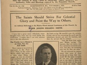 Liahona Vol. 21 No. 10 November 6, 1923