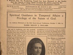 Liahona Vol. 20 No. 19 March 13, 1923