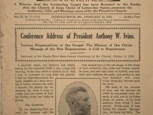 Liahona Vol. 20 No. 17 February 13, 1923