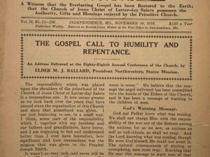 Liahona Vol. 16 No. 21 November 19, 1918