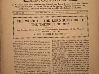 Liahona Vol. 15 No. 41 April 9, 1918