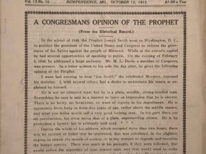 Liahona Vol. 13 No. 16 October 12, 1915