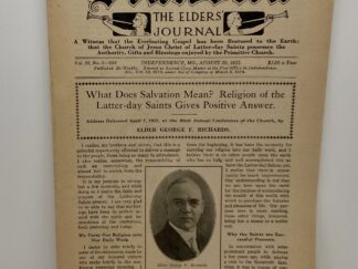 Liahona Vol. 20 No. 5 August 29, 1922