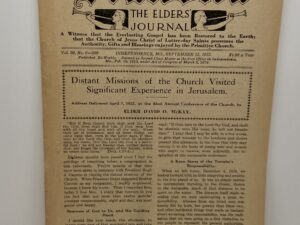 Liahona Vol. 20 No. 6 September 12, 1922
