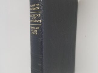 1997 -- Triple Combination -- Black Bendable Leather Binding / Tab Indexing Along Page Edges