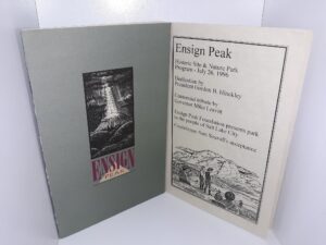 2 LDS Pamphlets: Ensign Peak / Ensign Peak Historic Site & Nature Park Program (See Details)