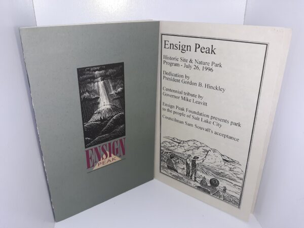 2 LDS Pamphlets: Ensign Peak / Ensign Peak Historic Site & Nature Park Program (See Details)