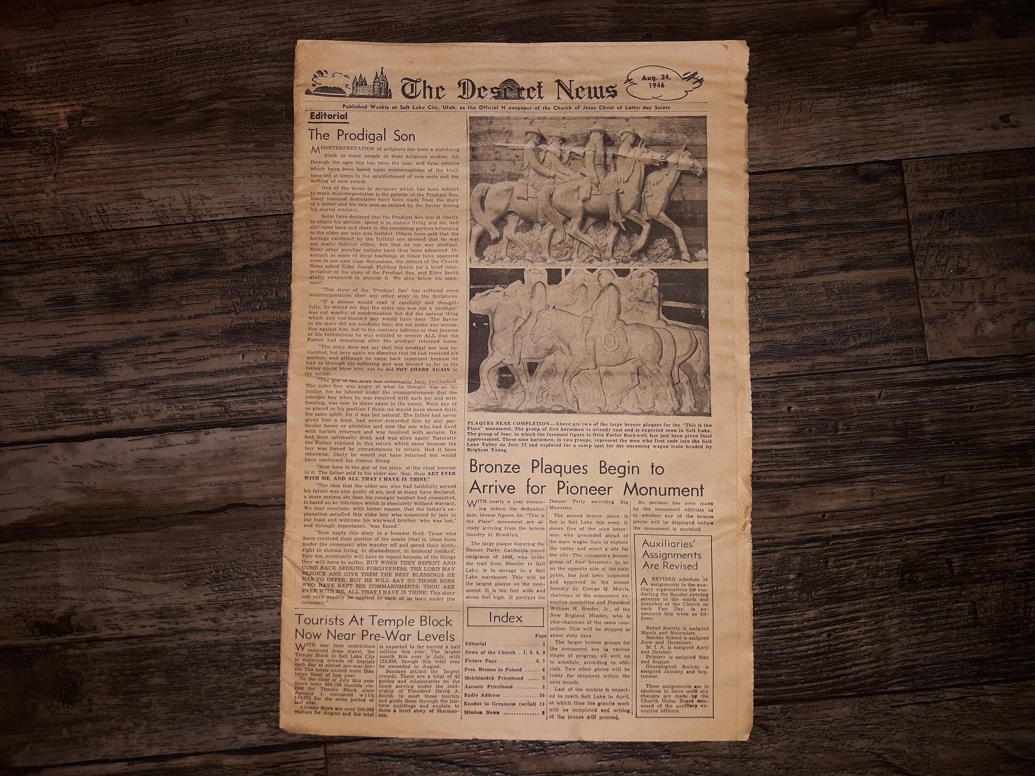 The Deseret News: Aug. 24, 1946 (Newspaper) (1946)