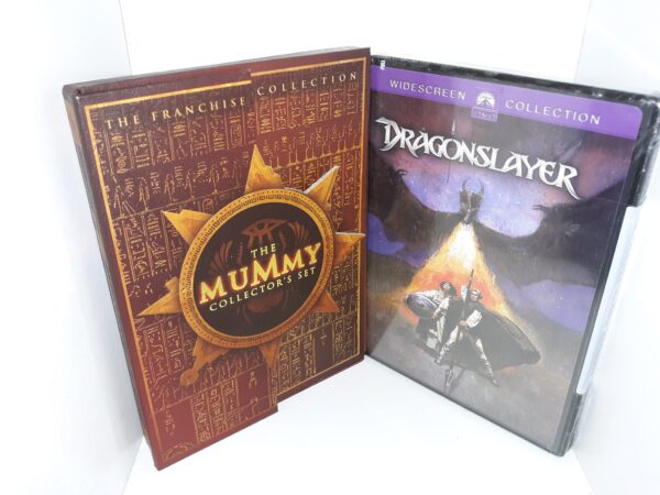 2 Sets of Films on DVD: The Mummy Collector’s Set / Dragonslayer (See Details)