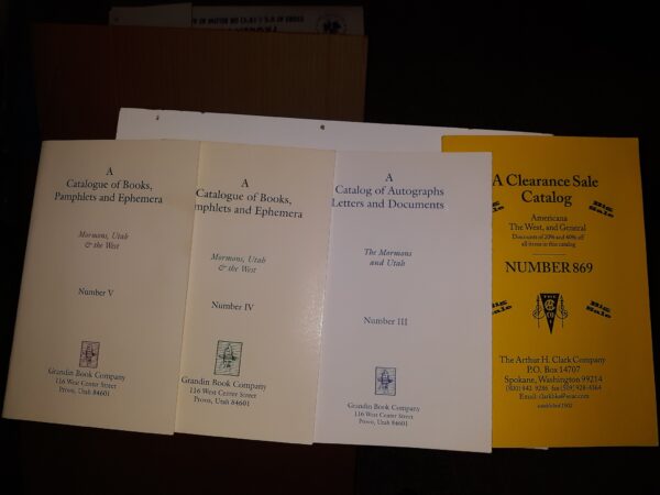 4 Old Rare Book Catalogs (See Details)