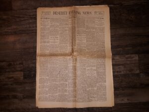 Deseret Evening News: Vol. 29, No. 89, Saturday, March 7, 1896, Salt Lake City, Utah (Newspaper) (1896)