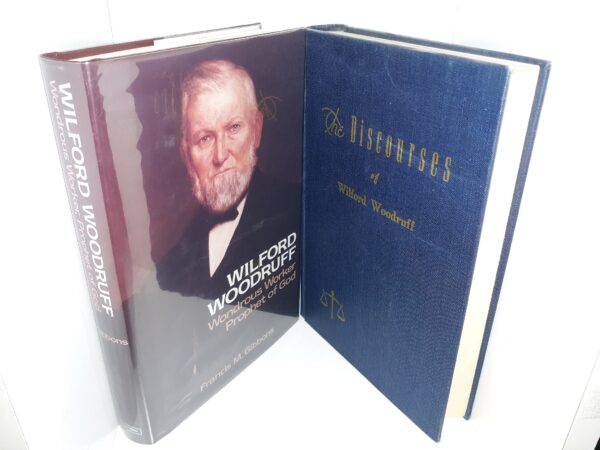 2 LDS Books about Wilford Woodruff: Wilford Woodruff: Wonderous Worker, Prophet of God / The Discourses of Wilford Woodruff (See Details)