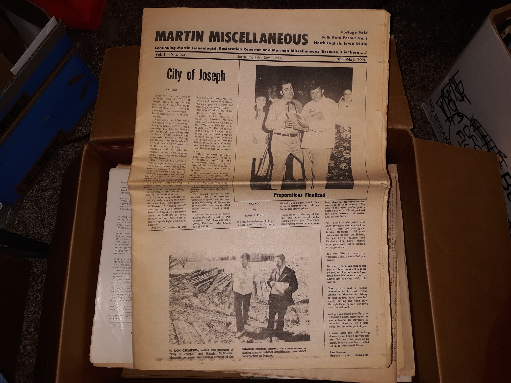 Martin Miscellaneous: Vol. 1, Nos. 2-3, April-May, 1976 (Newspaper) (1976)