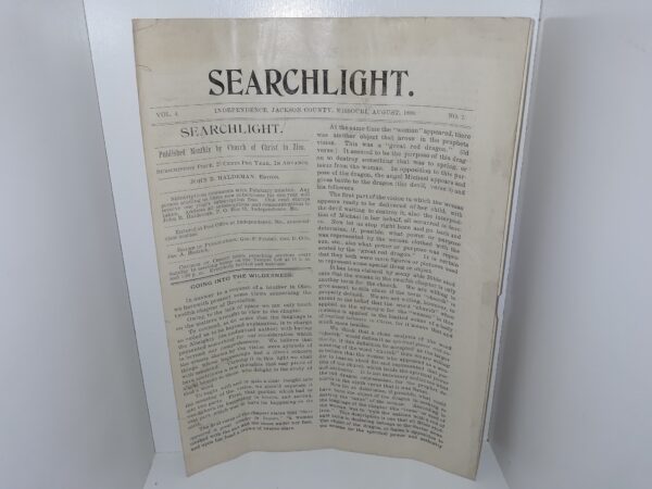 Searchlight: Vol. 4, No. 7, Independence, Jackson County, Missouri, August, 1899 (1899)