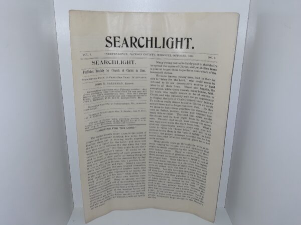 Searchlight: Vol. 4, No. 9, Independence, Jackson County, Missouri, October, 1899 (1899)