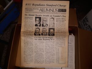 Brigham young University Alumnus: Vol. 21, No. 6, December 1969 (Newspaper) (1969)