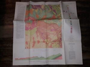 Geologic Quadrangle Maps of the United States: Geologic Map of the Marcellina Mountain Quadrangle Gunnison County, Colorado (Map) (1966) ~ by David L. Gaskill, and Larry H. Godwin