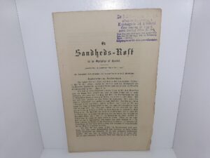 En Sandheds-Rolt til de Oprigtige as Hjertet (Danish: A Truth-Roll for the Sincere at Heart) (Uncut) (1894)