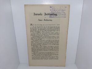 Israels Indsamling og Zions Forlosning (Danish: The Gathering of Israel and the Redemption of Zion) (Uncut) (1882)