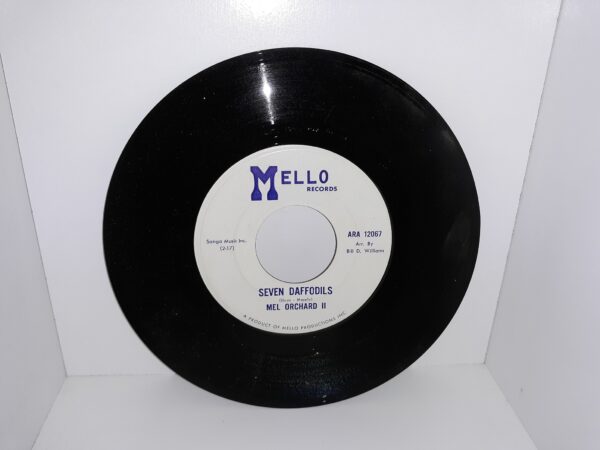 Double Sided Vinyl Record with 2 Songs by Mel Orchard II: Wait For Me / Seven Daffodils