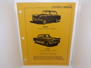 Triumph Herald Suggested Price Procedure