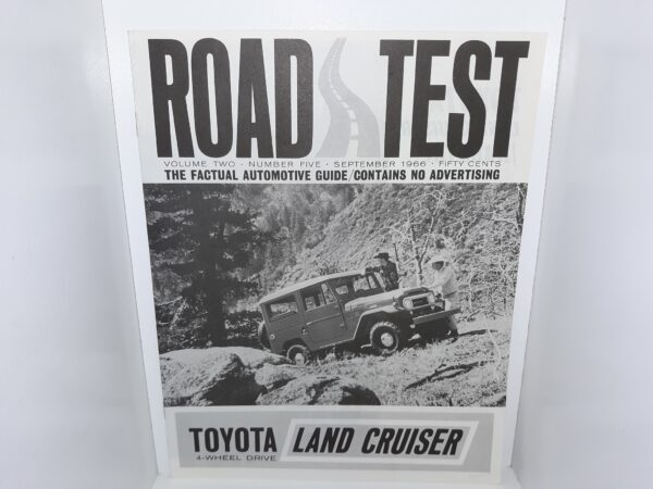 Road Test: Vol. 2, No. 5, September 1966: Toyota 4-Wheel Drive Land Cruiser (1966)