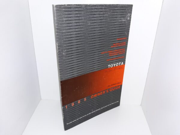 Toyota 1985 Owner’s Guide (California Only) (1985)