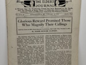 Liahona Vol. 15 No. 29 January 15, 1918