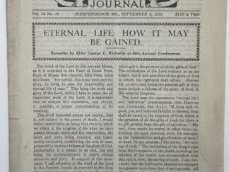 Liahona Vol. 14 No. 10 September 5, 1916