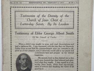 Liahona Vol. 12 No. 32 February 2, 1915