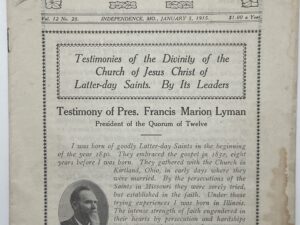 Liahona Vol. 12 No. 28 January 5, 1915