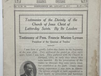 Liahona Vol. 12 No. 28 January 5, 1915