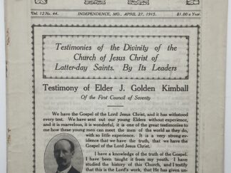 Liahona Vol. 12 No. 44 April 27, 1915