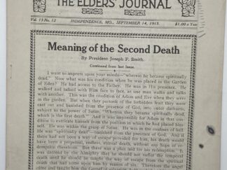 Liahona Vol. 13 No. 12 September 14, 1915