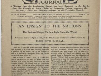 Liahona Vol. 18 No. 8 October 12, 1920
