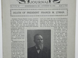 Liahona Vol. 14 No. 22 November 28, 1916
