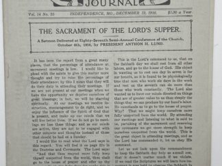 Liahona Vol. 14 No. 25 December 19, 1916