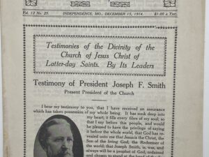 Liahona Vol. 12 No. 25 December 15, 1914