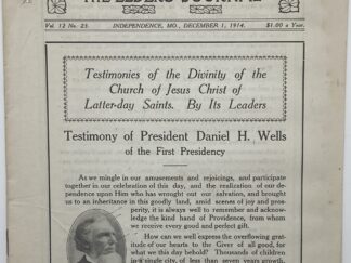 Liahona Vol. 12 No. 23 December 1, 1914