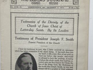 Liahona Vol. 12 No. 25 December 15, 1914