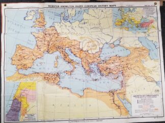 Growth of Christianity To the End of the Fourth Century -- Map No. AH14 -- A.J. Nystrom & Co. Publishers, Chicago -- 4 ft. x 3 ft.