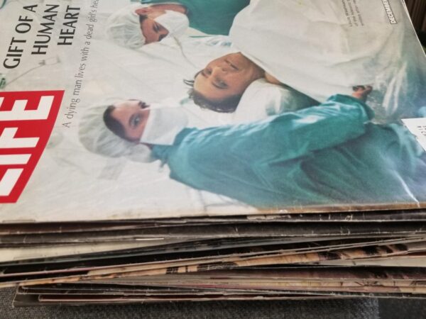 54 Issues of Life Magazine / 7 Issues of Look Magazine / --- Box Weighs About 22 Pounds