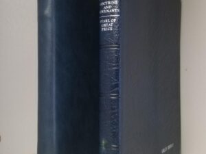 1979 — Triple Combination — Blue Leather — “Calf-Skin Bonded Leather-Lined” — With Blue Zipper Case