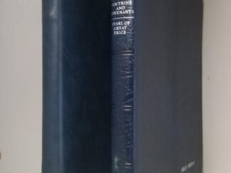 1979 --- Triple Combination --- Blue Leather -- "Calf-Skin Bonded Leather-Lined" -- With Blue Zipper Case