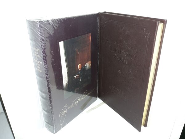 2 LDS Leather Books about Church Presidents: The Teachings of Lorenzo Snow / Sermons and Writings of President Ezra Taft Benson (See Details)