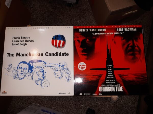 2 Films on LaserDisc: The Manchurian Candidate / Crimson Tide (See Details)