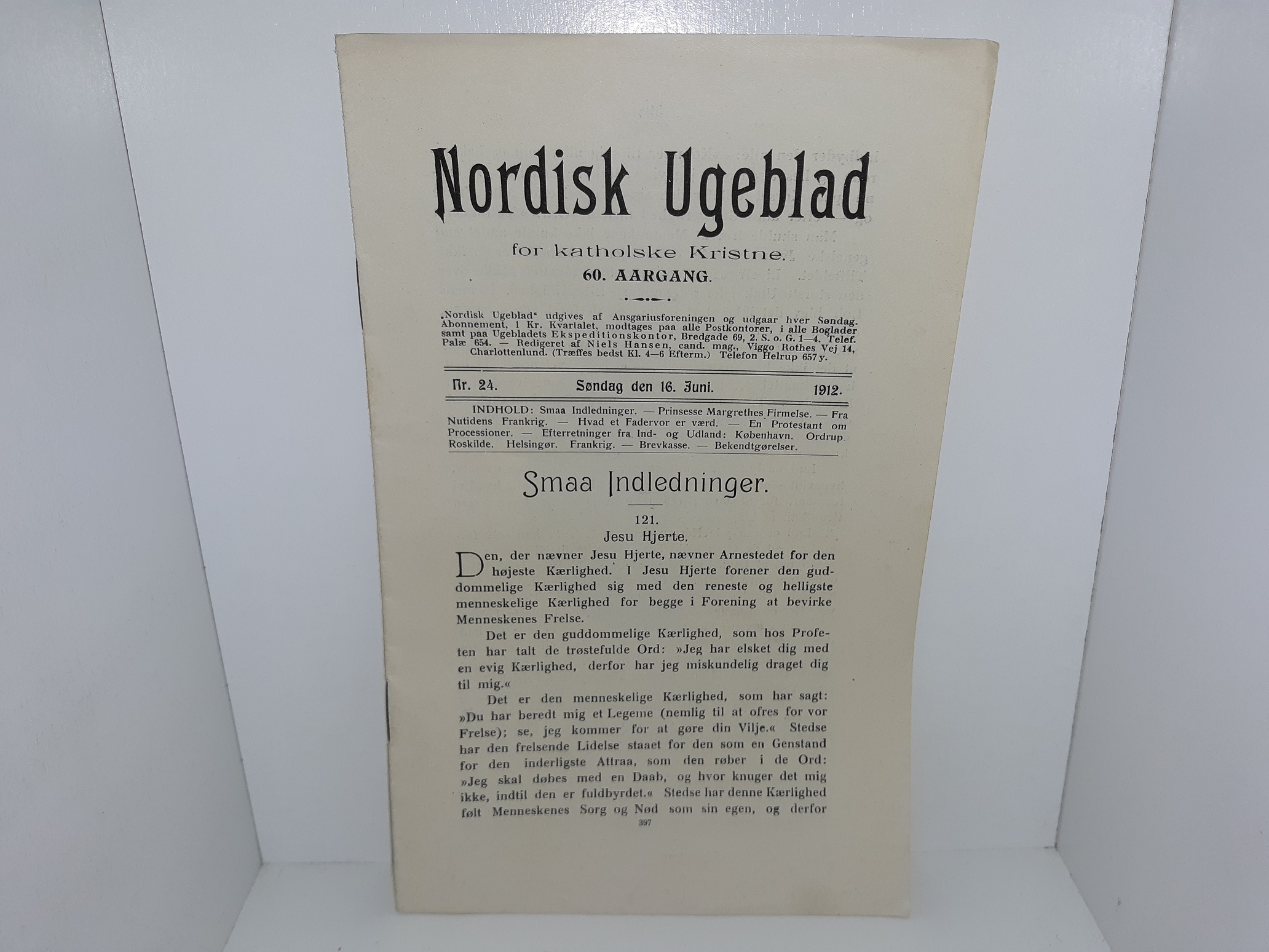 Nordisk Ugeblad: Nr. 24, Sondag den 16 Juni, 1912 (Danish: Nordic Weekly Magazine: No. 24, Sunday, June 16, 1912) (1912) (