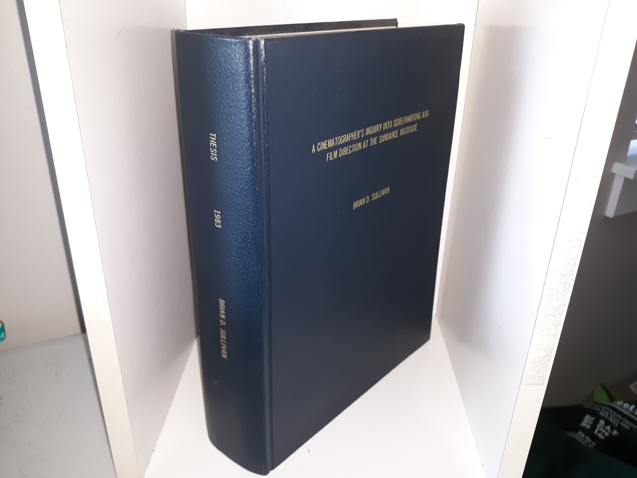 A Cinematographer’s Inquiry into Screenwriting and Film Direction at the Sundance Institute (1983) ~ by Brian D. Sullivan