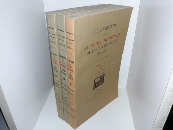 3 Vols. of Bibliographie des Auteurs Modernes de Langue Française: 1963 / 1966 / 1968 (French: Bibliography of Modern French-Language Authors: 1963 / 1966 / 1968) (Uncut)